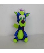 Classic Toy Co Blue &amp; Green Sparkly 12&quot; Tall Stuffed Dragon Animal Plush... - £9.30 GBP