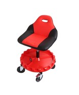 400Lbs Adjustable Height Rolling Padded Seat W/Equipment Tray And Five 5... - £128.28 GBP
