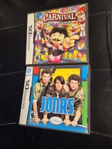 Lot Of 2: Carnival Games +Jonas (Nintendo Ds) COMPLETE/ Very Nice - £3.90 GBP