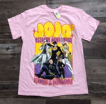 JoJos&#39; Bizarre Adventure Adult Large Pink Tee T Shirt New with Tags - £12.89 GBP