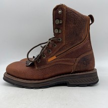 Cody James ASE7 BCJC0SPW133 Mens Brown Leather Square Toe Work Boots Size 11D - £54.37 GBP