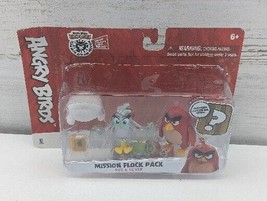 Rovio Angry Birds Mission Flock Pack Red &amp; Silver Figures New In Package Sealed - £7.02 GBP