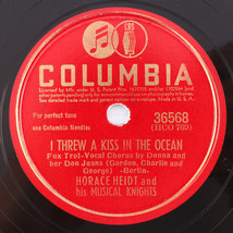 Horace Heidt - I Threw A Kiss In The Ocean/Little Bo-Peep  1942 10&quot; 78 rpm 36568 - £12.32 GBP