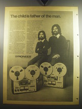 1974 Pioneer Tape Decks Ad - Blood, Sweat & Tears Bobby Colomby  - $18.49