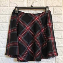 Hot topic black plaid flannel mini skirt size M - £23.03 GBP