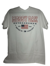 Mossy Oak Mens Front Logo Short Sleeve T-Shirt White Size 2XL 50-52 - $24.99