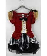 Girls Ringmaster Halloween Costume Size 14-16 Red Black Circus Dress Onl... - $291.29 MXN