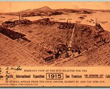 Exposition City Map Panama Pacific International Expo 1915 Sepia DB Post... - $20.74
