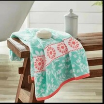 The Pioneer Woman MAZIE Cotton Bath Towels 27” X 52” Mint Floral SET OF 2 - $19.95