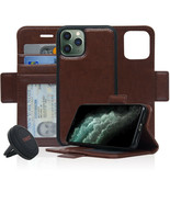 Navor Car Mount &amp; Detachable Magnetic Wallet Case for iPhone 11 Pro - Da... - £18.48 GBP
