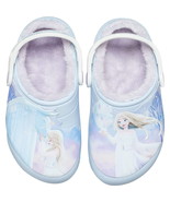 Crocs Disney Kids&#39; Slippers Frozen 11 Faux Fur Lined Clogs Size J3 New - $61.66 CAD