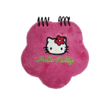 2000 SANRIO HELLO KITTY FUZZY PINK MINI NOTEBOOK W/ BLANK WHITE PAGES - £14.97 GBP
