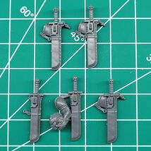 Sheathed Chainswords x5 Weapons Space Marines Bits Warhammer 40k - $14.11
