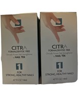 Pack Of 2 Nail Tek CITRA Formaldehyde Free Nail Strengthener Step 1 - €16,97 EUR