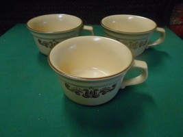 Great Pfaltzgraff &quot;Village&quot; Stoneware Set Of 3 Coffee Cups - £7.47 GBP