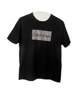 Calvin Klein Shirt Short Sleeve Black XL Mens Sz XL Crew Neck Tee - £7.00 GBP