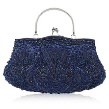 Vintage Beaded Evening Bags Handmade Woman&#39;s Handbags Sequin Embroidered Purse H - £79.71 GBP