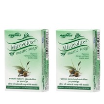 2 Pieces Natural Green Mirovolos Olive Oil Soap With Mastic - $36.68