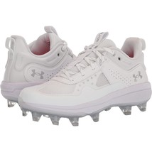 Under Armour Women&#39;s Glyde MT TPU Softball Cleat Shoe 3024329-101 White ... - $89.99