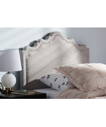 Carlyn Greyish Beige Fabric Twin Size Headboard - $119.00