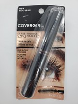 2X CoverGirl Exhibitionist Uncensored Mascara Volume &amp; Length Extreme Bl... - $10.99