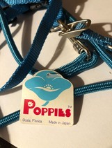 TEAL 48&quot; LEASH, 12&quot; COLLAR, AND SMALL HARNESS, 3 PIECE SET - $14.01