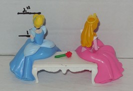 Disney Princess Aurora &amp; Cinderella PVC Figure Cake Topper - £7.72 GBP