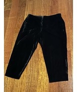 J. Crew Mercantile Drapey Pull-On Pant Velvet Black Size 18 Pockets K2036 - $29.69