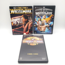 WWE WWF True Story, The Greatest Superstars &amp; History of WrestleMania DVD Lot - £15.47 GBP