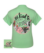 New GIRLIE GIRL T SHIRT BE KIND TO EVERY KIND CUTE SHIRT PIGS COWS CHICKENS - $362.92 MXN+