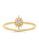 14K Yellow Gold Diamond-Set North Star Ring - $415.01