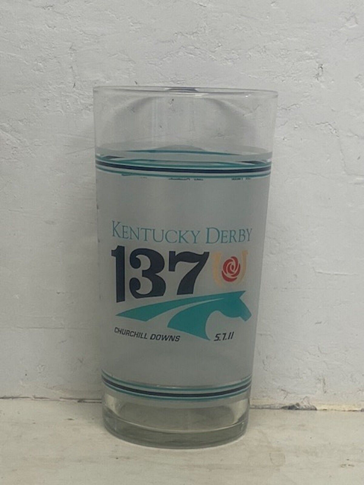 2011 - 137th Kentucky Derby Glass in MINT Condition - ANIMAL KINGDOM - $12.00