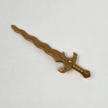 VINTAGE PLAYMOBIL DASTARDLY DRAGON REPLACEMENT GOLD SWORD 3345 - £7.50 GBP