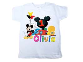Mickey Club House shirt | Girls Mickey Birthday shirts | Girls shirts  - £12.75 GBP