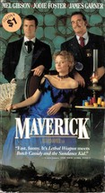 Maverick [VHS 1994] Mel Gibson, Jodie Foster, James Garner - £0.89 GBP