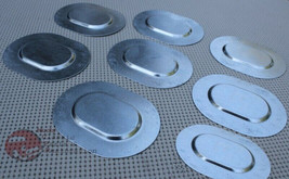 GM Chevy A Body Trunk Floor Pan Plugs Metal Plates Set Of Six 8 pc Stamped Steel - £26.16 GBP
