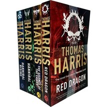 Hannibal Lecter Series Collection 4 Books Set by Thomas Harris (Red Dragon, Sile - $33.00