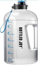 Water Bottle, 2.5 L Fitness Sports Water Bottle with Time Marker Tracker... - £9.81 GBP