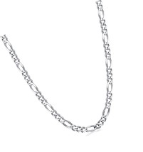 925 Sterling Silver Figaro Chain 3MM, 4MM, 5.5MM for - £128.78 GBP