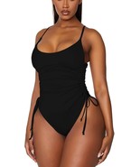 Women&#39;s Ruched High Cut One Piece Swimsuit Tummy Control Bathing Suit Mo... - €18,19 EUR