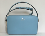 New Kate Spade Sienna Crossbody bag Leather Smoky Blue - $94.91