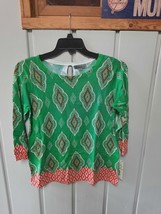 Joseph A. Sabrina  Abstract Border Pullover Sweater Sz M NWT - $29.70