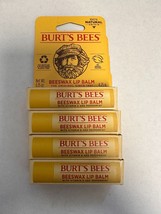 4-BURT'S Bees Beeswax Lip Balms New Singles - $9.89