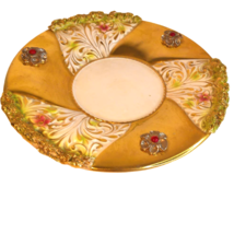 Capidomonte Porcelain Plate Platter Drip Tray Handmade  - $62.36