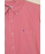 Southern Tide Men&#39;s Gingham Check Button Front Shirt Classic Fit Hot Pin... - €19,32 EUR