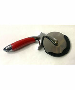 Heavy Duty Pizza Cutter with Blade Cover and Finger Guard - Red Handle - $58.27 CAD