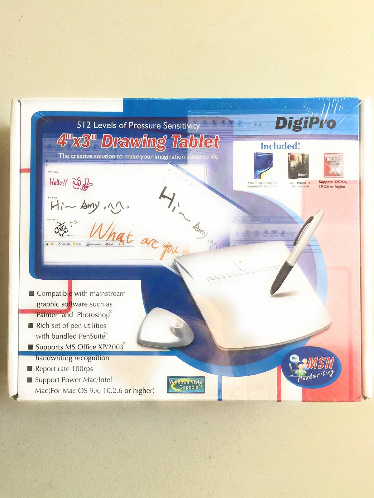4&quot; x 3&quot; DigiPro WP4030 USB Graphics Tablet w/Cordless Pen (Black) - $33.61