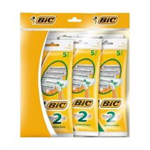 BiC 2 Sensitive Double Blade Mens Shaver 5 Packs of 5  - $19.00