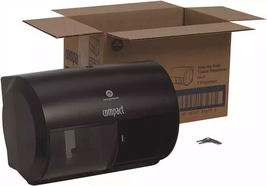 NEW Georgia Pacific Compact 2-Roll Side by Side Toilet Paper Dispenser 5... - $26.99