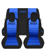 Front & Rear Car seat covers fits Chevy Camaro 10-15 Black Blue customized 4 you - £195.16 GBP